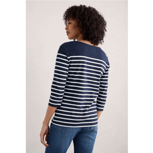 Seasalt Falmouth Breton Navy Sailor Shirt